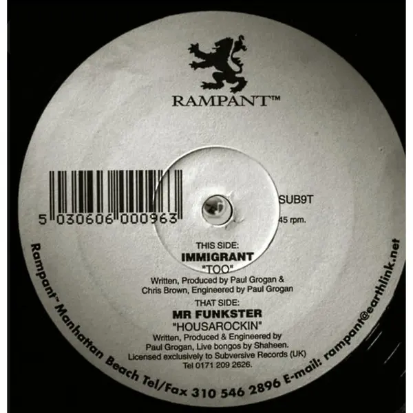 Immigrant / Mr. Funkster – Too / Housarockin'