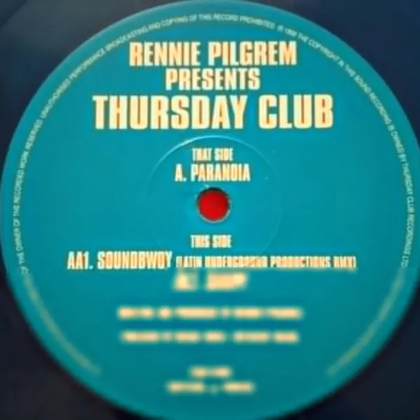 Rennie Pilgrem Presents Thursday Club – Paranoia