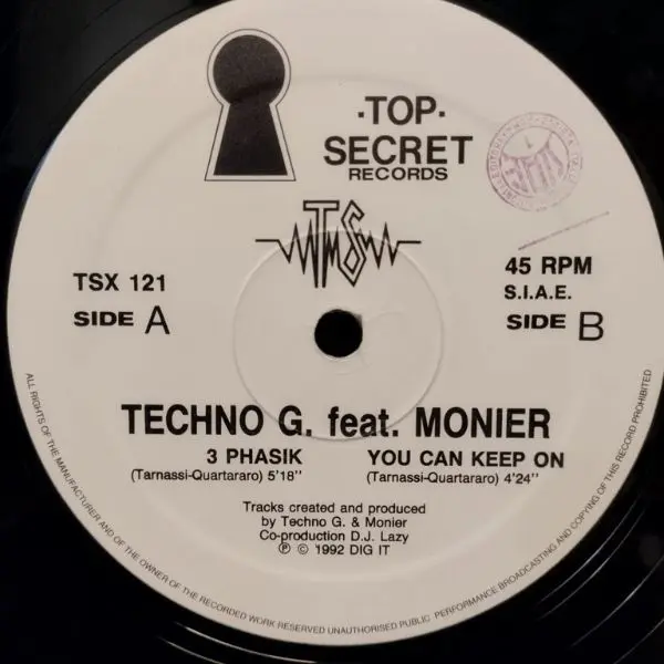 TECHNO G. FEAT MONIER - PHASIK // YOU CAN KEEP ON 