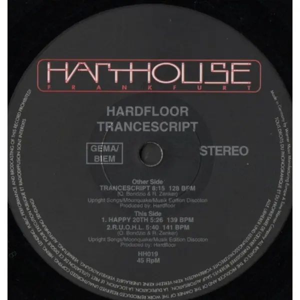 Hardfloor – Trancescript