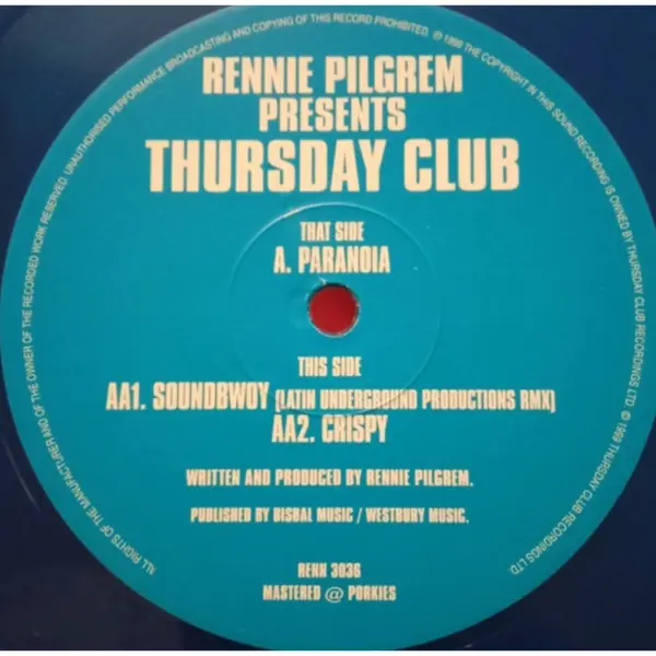 Rennie Pilgrem Presents Thursday Club – Paranoia