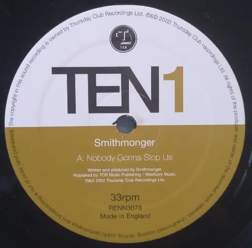 [00927] Smithmonger – Nobody Gonna Stop Us