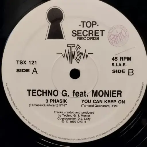 [e01105] TECHNO G. FEAT MONIER - PHASIK // YOU CAN KEEP ON 
