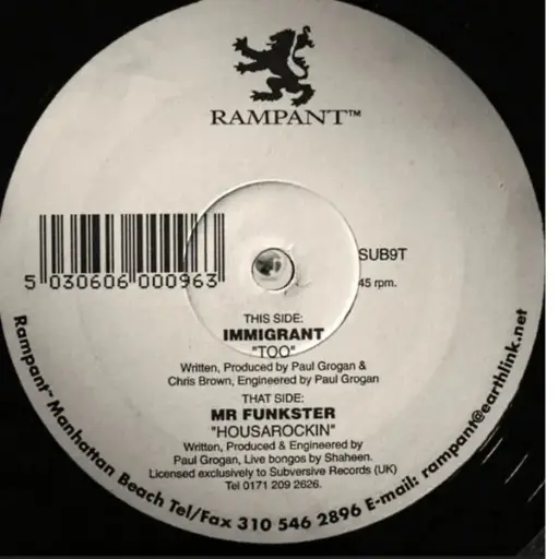 [1026] Mr Funkster / Immigrant – Housarockin' / Too